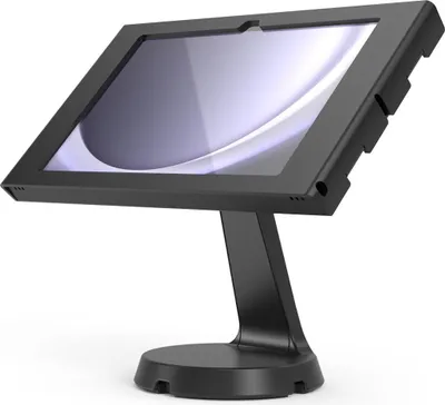 Produktbild von Compulocks Galaxy Tab A9+ Apex Enclosure Mast Counter Stand - Befestigungskit (Gehäuse, Aufstellung) - für Tablett - verriegelbar - Metall - Schwarz - Theke - für Samsung Galaxy Tab A9+