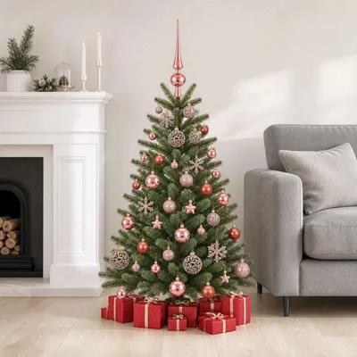 Produktbild von Weihnachtskugelset 111 stk. Rosérosa 6 cm Polystyrol