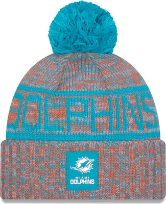 Produktbild von New Era Bommel Wintermütze SIDELINE Miami Dolphins