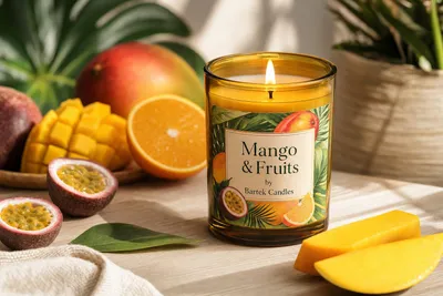Produktbild von Duftkerze Mango & Fruits Glas Sommerduft