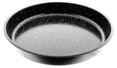 Zdjęcie produktu dla zestaw 3 granitowych blach do pieczenia w kolorze czarnym 36/38/40 cm Blacha do piekarnika Tepsi