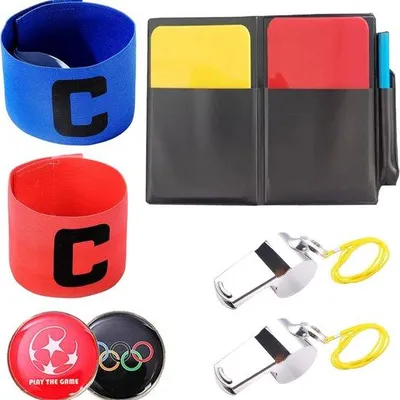 Productafbeelding van Famanu Scheidsrechterset - Complete set met fluit, kaarten en banden