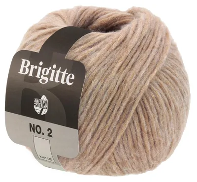 Produktbild von Lana Grossa BRIGITTE NO. 2 Wolle 50 g 140 m Alpaka Baumwolle Strickgarn Farbe 043 - Rosenholz