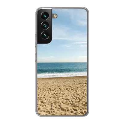 Produktbild von MuchoWow® Handyhülle Schutzhülle Hülle für Samsung Galaxy S22 Strand - Sand - Meer Silikon Softcase Handy Hülle - Mobiltelefonhülle