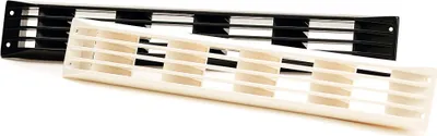 Produktbild von Lüftungsgitter für Motorraum aus weißem, robustem Kunststoff 43,5 cm x 6,3 cm