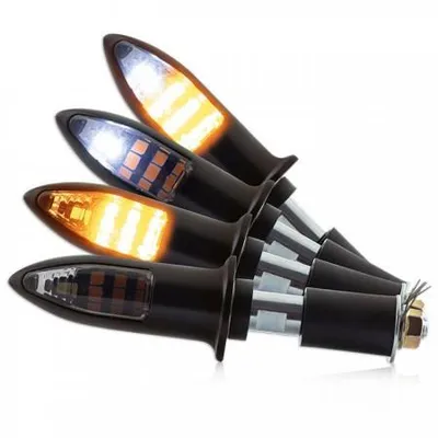 Produktbild von LED-Lenkerendenblinker ARROW schwarz ALU