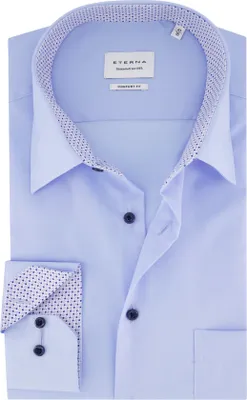 Produktbild von Eterna Hemd Comfort Fit blau bügelfrei