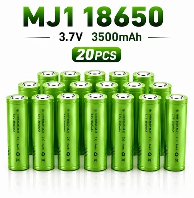Produktbild von INR18650 MJ1 - Li-Ionen-Akkus - 3500 mAh - 3,7 V - 20er-Pack - Wiederaufladbar