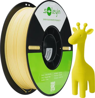 Obrázek produktu pro Creality Soleyin Ultra PLA 3D tiskový filament 1,75 mm 1KG - vysokorychlostní PLA pro 3D tisk, žlutý