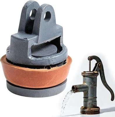 Productafbeelding van Reservezuiger voor zwengelpompen - lederen afdichting - handpomp type 75 - ideaal voor tuinirrigatie