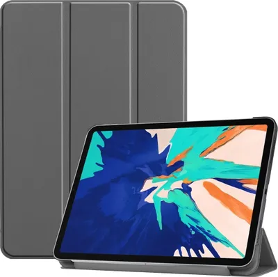 Produktbild von Mobigear Tri-Fold iPad Pro 12.9 Zoll (2020) Hülle Klapphülle - Grau