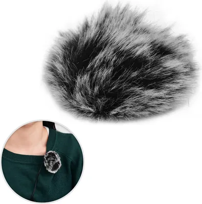 Produktbild von Clip-on Lavalier Mikrofon Windschutzscheibe Pelzige Windschutzscheibe Mikrofon Muff Kompatibel mit Boya M1 und anderen am meisten Ansteckmikrofonen