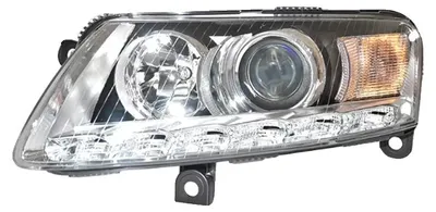 Obrázek produktu pro Světlomety, kompatibilní s Audi A6 2004-2011, dálková světla Angel Eye projektorová čočka, LED žárovky