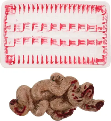 Productafbeelding van Halloween bloed props gebroken lichaamsdelen enge - Darm Halloween Tricky Toy met Lunch Tray voor Party
