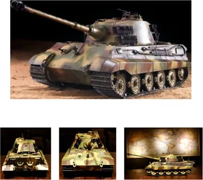 Produktbild von Heng Long RC Panzer Deutscher Königstiger Henschelturm 1:16 Metallgetriebe