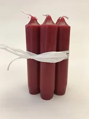 Produktbild von Kleine rote Stabkerzen, 11 cm, 10 Stück