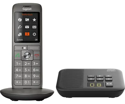 Produktbild von Gigaset CL660A, DECT-Telefon, Kabelloses Mobilteil, Freisprecheinrichtung, 400 Eintragungen, Anthrazit, Schwarz