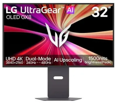Zdjęcie produktu dla LG 32GX870B-B.AEU, 81,3 cm (32"), 3840 x 2160 px, 4K Ultra HD, OLED, 0,03 ms, Czarny