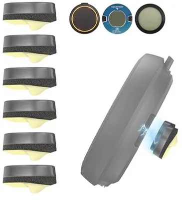 Productafbeelding van Vervangende Metalen Plaatsets voor Parkeerschijf en Flitswaarschuwing - 3 Paar met Kleefpads en Magneten