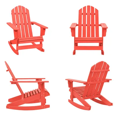 Immagine prodotto di vidaXL Sedia a dondolo Adirondack in legno massiccio di abete rosso - Sedia a dondolo - Sedia a dondolo da giardino - Sedie a dondolo da giardino