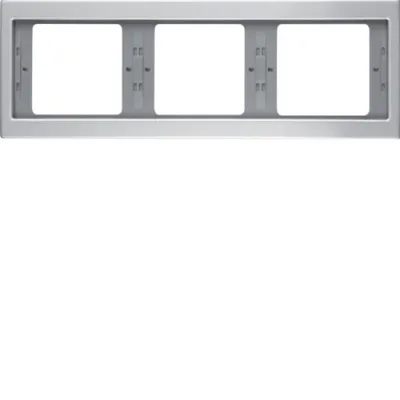 Produktbild von Berker RAHMEN 3F. WAAGR. ALUMINIUM (13737003 K.5)