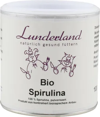 Produktbild von Lunderland Bio Spirulina 100g für Hunde und Katzen gemahlen und ohne weitere Zusätze