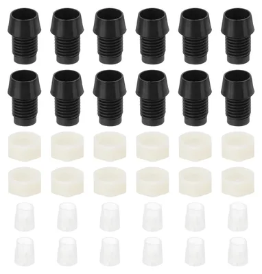 LED-Halter 5 mm, 40 Stück, Kunststoff, schwarz, für Panelmontage