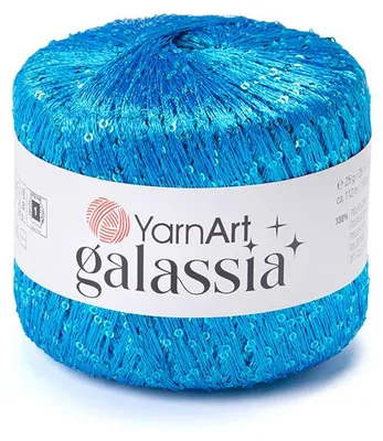 Produktbild von YarnArt Galassia Paillettengarn 5813 Lazur 25g 112m