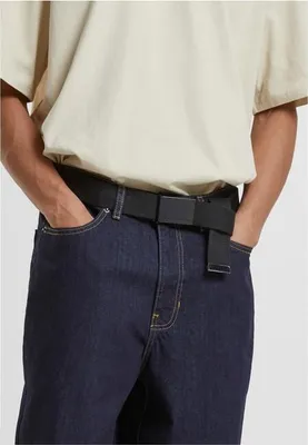 Produktbild von Urban Classics TB305 | Canvas Belts One Size - Farbe: Black/Black - Größe: One Size