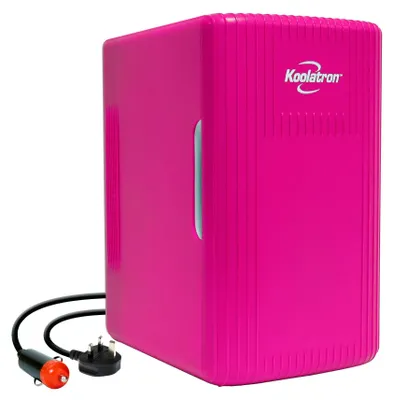 Mini-Kühlschrank Flaschenform, 4 L, 12 V, rosa
