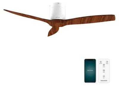 Zdjęcie produktu dla Cecotec 08523, Wentylator domowy z łopatkami, Drewno, Sufit, 30 m², 132 cm, Pilot