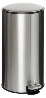 Produktbild von 5Five Mulleimer/Treteimer - silber - Metall - 30 Liter - 39 x 62 cm