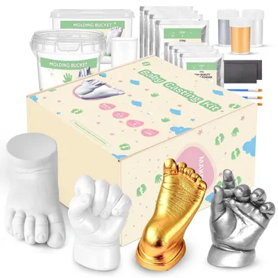 Image de Kit d'empreintes de mains et de pieds pour bébé