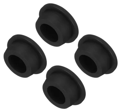 T-förmige Silikonstopfen, 26 mm, schwarz, 4 Stück