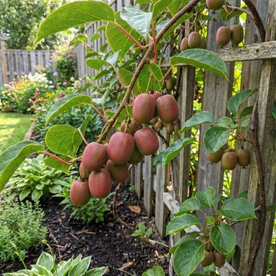 Produktbild von x2 Actinidia arguta 'Ken's Red' P15 H60