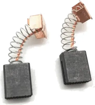 Produktbild von 2x Trade-Shop Kohlebürsten Motorkohlen Schleifkohlen 6 x 10 x 12/13mm kompatibel mit Interskol 125/900, DWT WS-08-125 Winkelschleifer