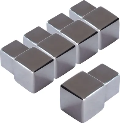 Produktbild von Dalsys 5x Endstück für Fliesenschiene 12,5mm Quadratprofil Edelstahl Poliert, Fliesenprofil
