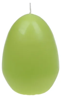 Produktbild von Eierkerze Limette, 110 mm hoch, 80 mm Durchmesser, 33 Stunden Brenndauer