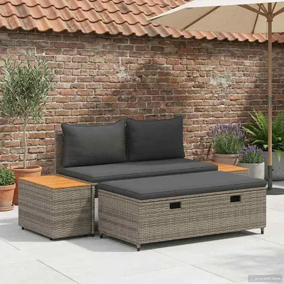 Produktbild von Möbel Outdoor-Sofagarnitur 4 -Seater 4 pcs 55 x 30 x 39 cmGartenbänke - Gartenbänke c6753