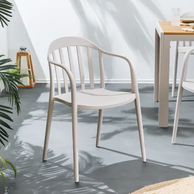 Produktbild von riess-ambiente In- und Outdoor Gartenstuhl STUDIO ITALIA taupe stapelbar wetterfest Gartenstuhl Balkonstuhl