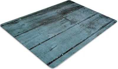 Podložka pod kancelářskou židli 120 cm x 90 cm Podložka pod kancelářskou židli - modrý plot