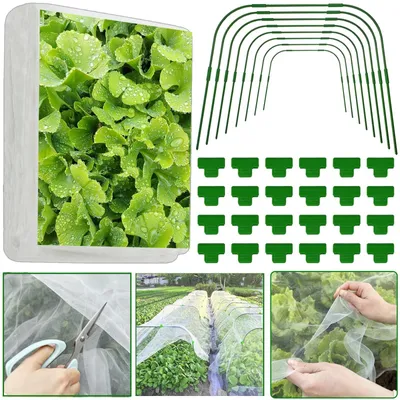 Produktbild von Garten Netze Set von 3x10M mit Stützen