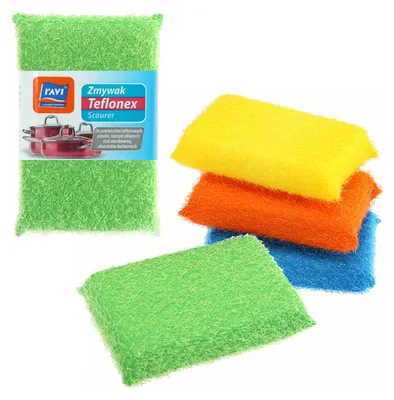 Image de Eponge de cuisine Teflonex pour laver la vaisselle