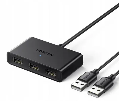 Produktbild von Ugreen USB-Switch-Adapter 2 PC - 3 USB-Geräte schwarz (CM409)