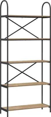 Immagine prodotto di vidaXL Libreria Artisan in rovere 80 x 30 x 183 cm materiale a base di legno