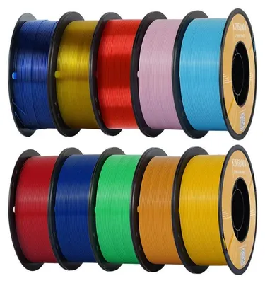 Obrázek produktu pro KINGROON PETG, filament pro 3D tiskárny, 10 kg, průměr 1,75 mm, vícebarevný, vysoká pevnost, bez bublin, precizní extrudování, vhodný pro FDM 3D tiskárny