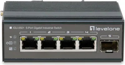 Produktbild von LevelOne IGU-0501 Netzwerk-Switch Gigabit Ethernet (10/100/1000) Schwarz