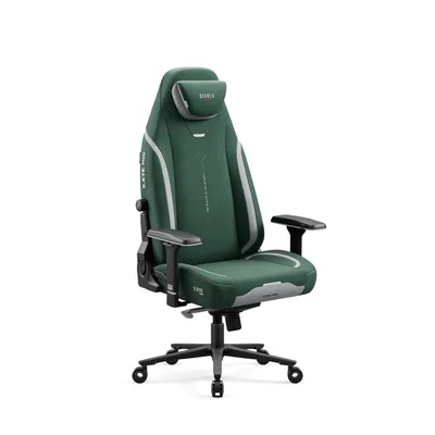 Obrázok produktu pre Herná stolička Diablo X.Eye Prime s funkciou chladenia Kancelárska stolička Stolová stolička, max. nosnosť 140 kg, veľkosť Normal, farba Forest Green