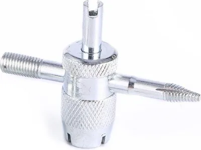Image de Tournevis pour pneus de voiture, vélo et camion à 4 voies, valve, outil de réparation de pneus, extracteur de tringle, installateur