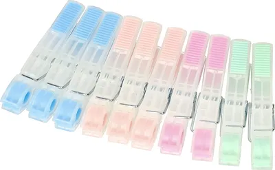 Obrázok produktu pre KOTARBAU® Kolíky na oblečenie s gumovými vložkami 10 kusov na sušenie bielizne